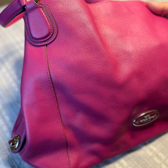 Coach Genuine Soft Leather Shoulder Tote Bag - Picture 12 of 12